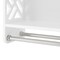 Alaterre Furniture Coventry Over Toilet Open Shelving Unit with Left and Right Side Shelves, Shelf with Two Towel Rods ANCT704WH - alternate 4